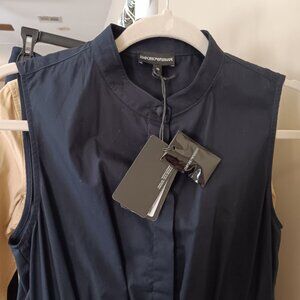 Emporio Armani Women's Midnight Navy Blue Maxi Dress